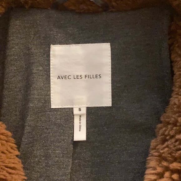 Avec Les filles Oversized Teddy Faux Fur Biker - Picture 6 of 6